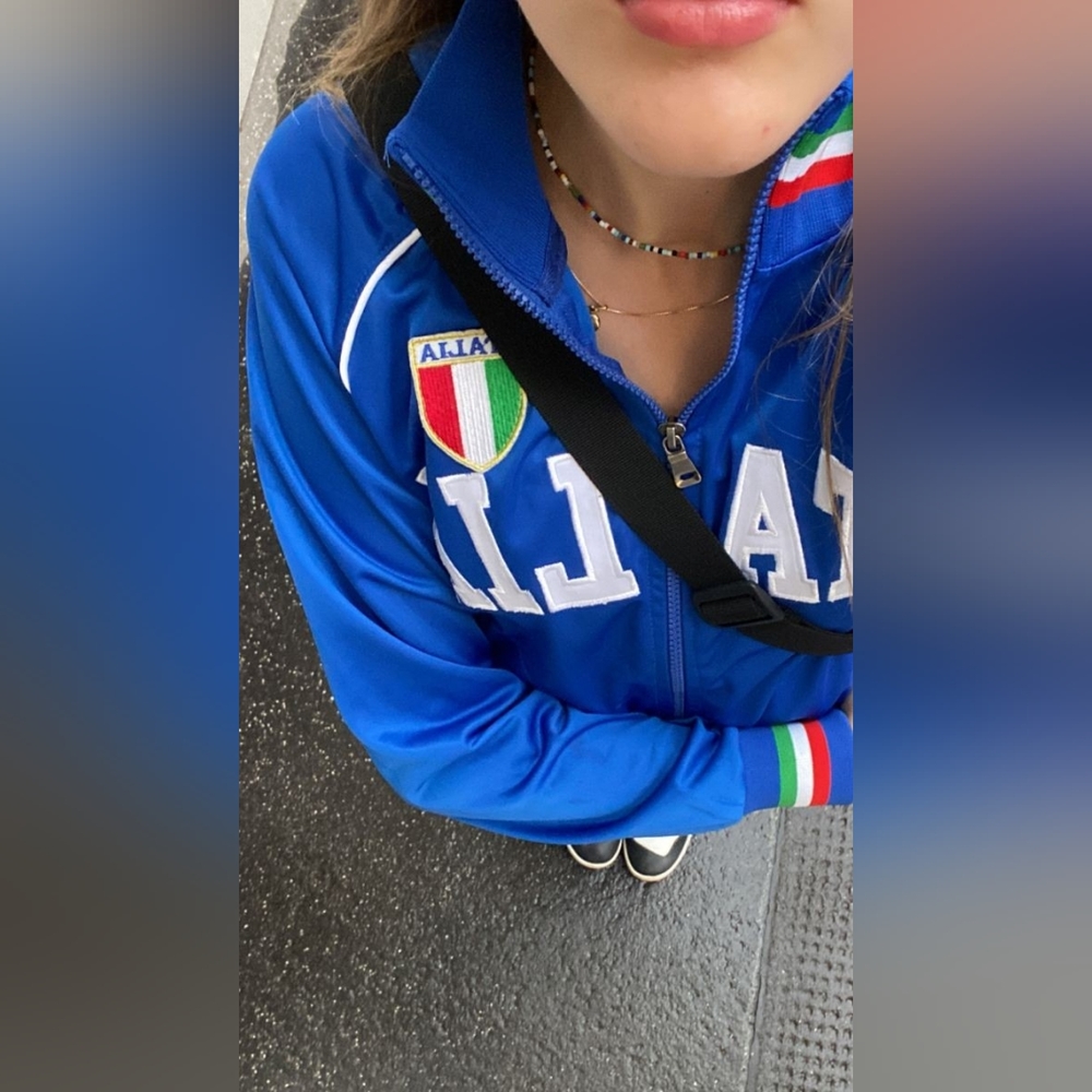 Trendy Blue Italia Jacket Small